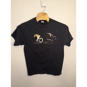 Mustang Magic Trainers Challenge T Shirt Gildan Short Sleeve Large Black Men’s